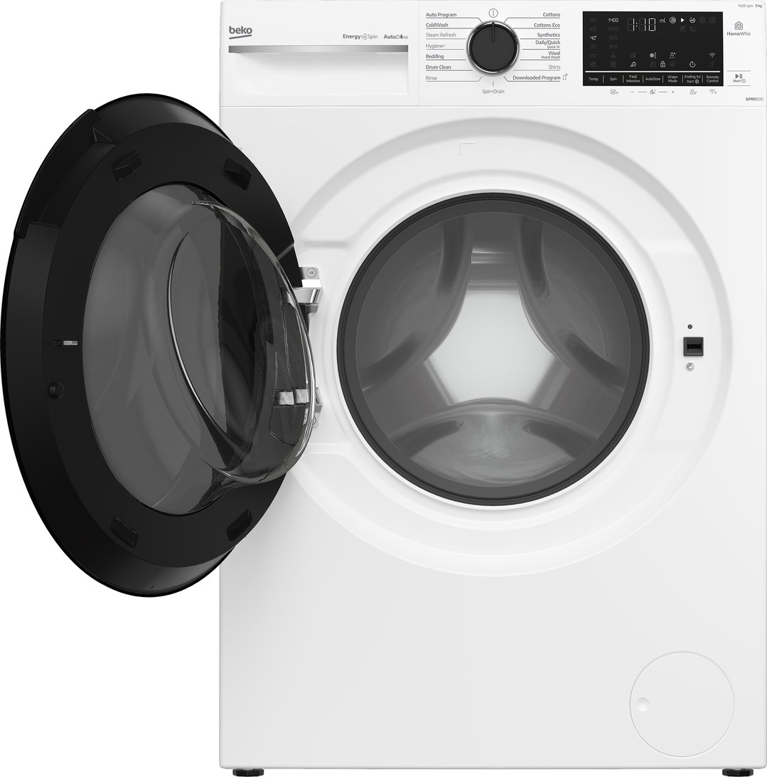 Beko 9kg Autodose Front Load Washing Machine with Steam White BFLB903ADW1