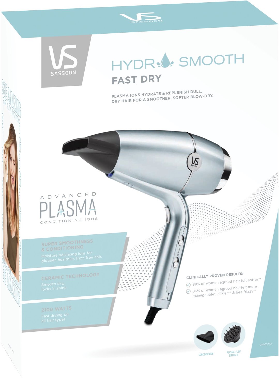 Vs Sassoon Hydro Smooth Fast Dry VSD5573A