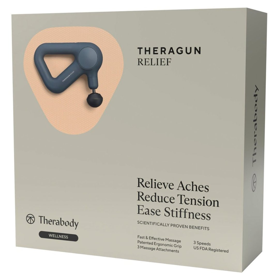 Therabody Theragun Relief – Simple 3-Speed Massage Gun For Daily Aches & Pains (Navy) TG0003968-1A40