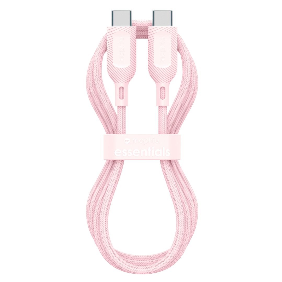 Mophie 1M Essential USB-C to USB-C Fast Charging Cable - Pink 409916179
