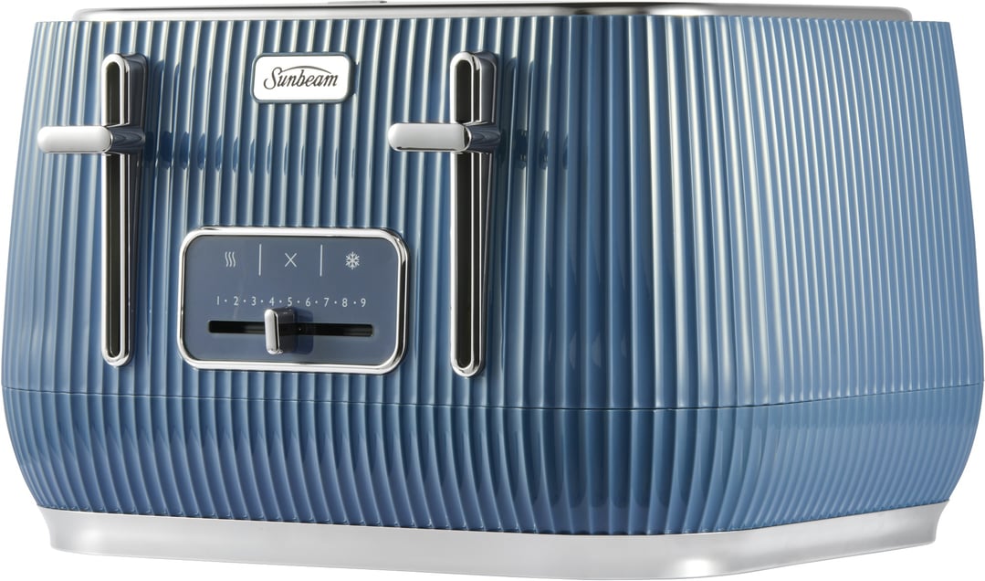 Sunbeam Radiance Breakfast 4-Slice Toaster, Blue TAP3504BL