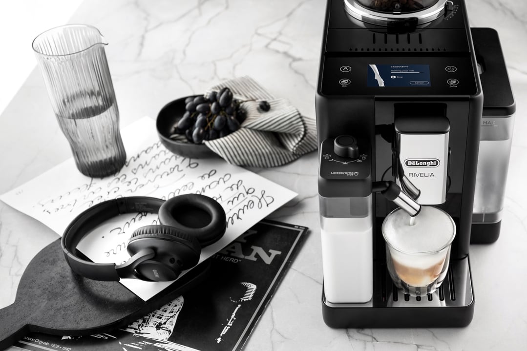 Delonghi Rivelia (Onyx Black) Fully Automatic Coffee Machine EXAM44055B