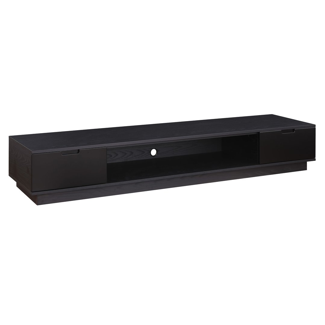 Tauris Rio 2200mm Low Line TV Cabinet - Black Oak RIO2200LLBO