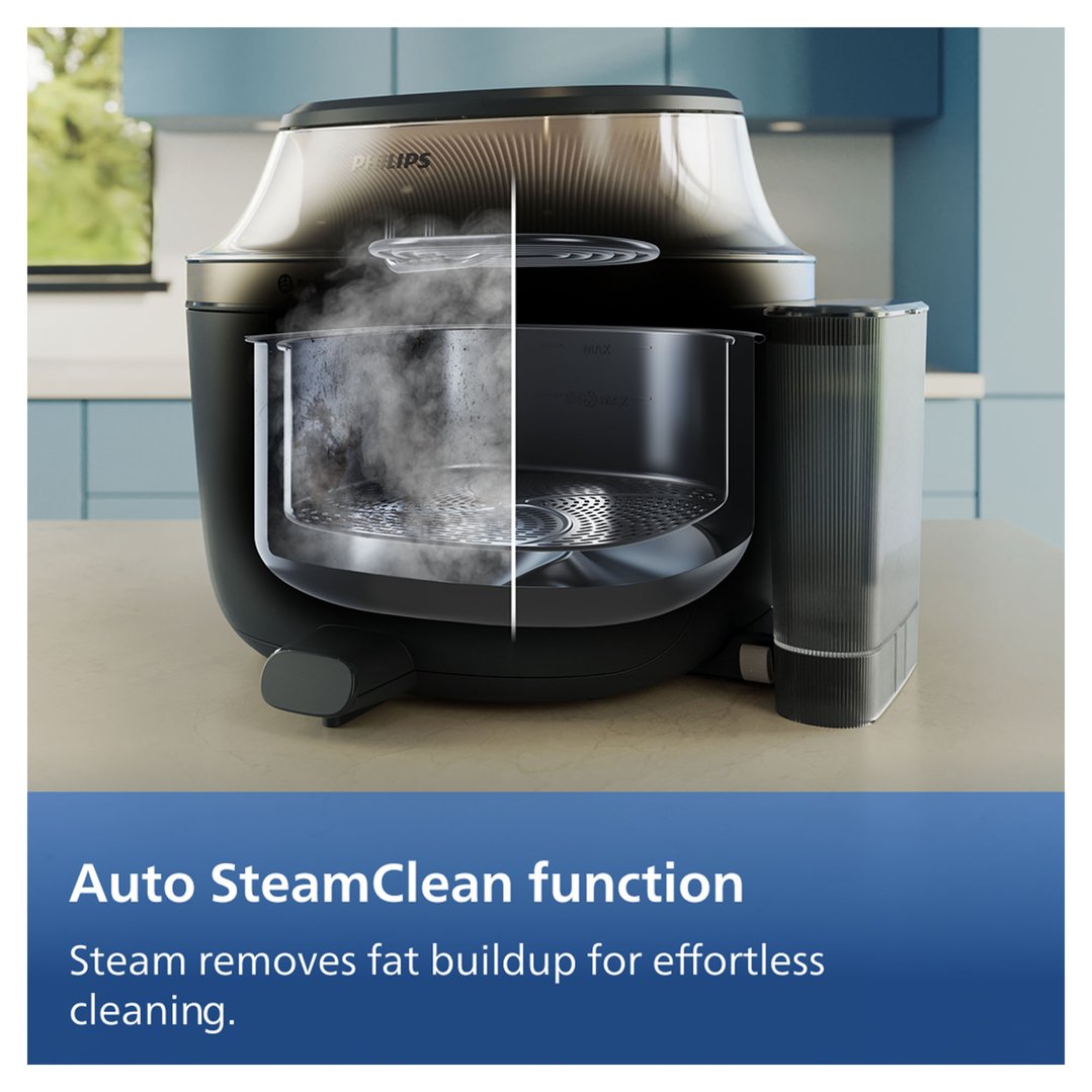 Philips 5000 Series 7.2L Airfryer XXL Steam Black NA547/07