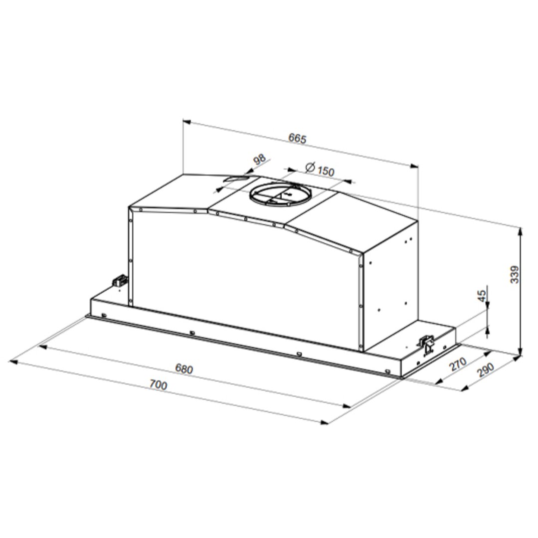 Smeg 70cm Classis Undermount Rangehood SHU770X. Buy Online with