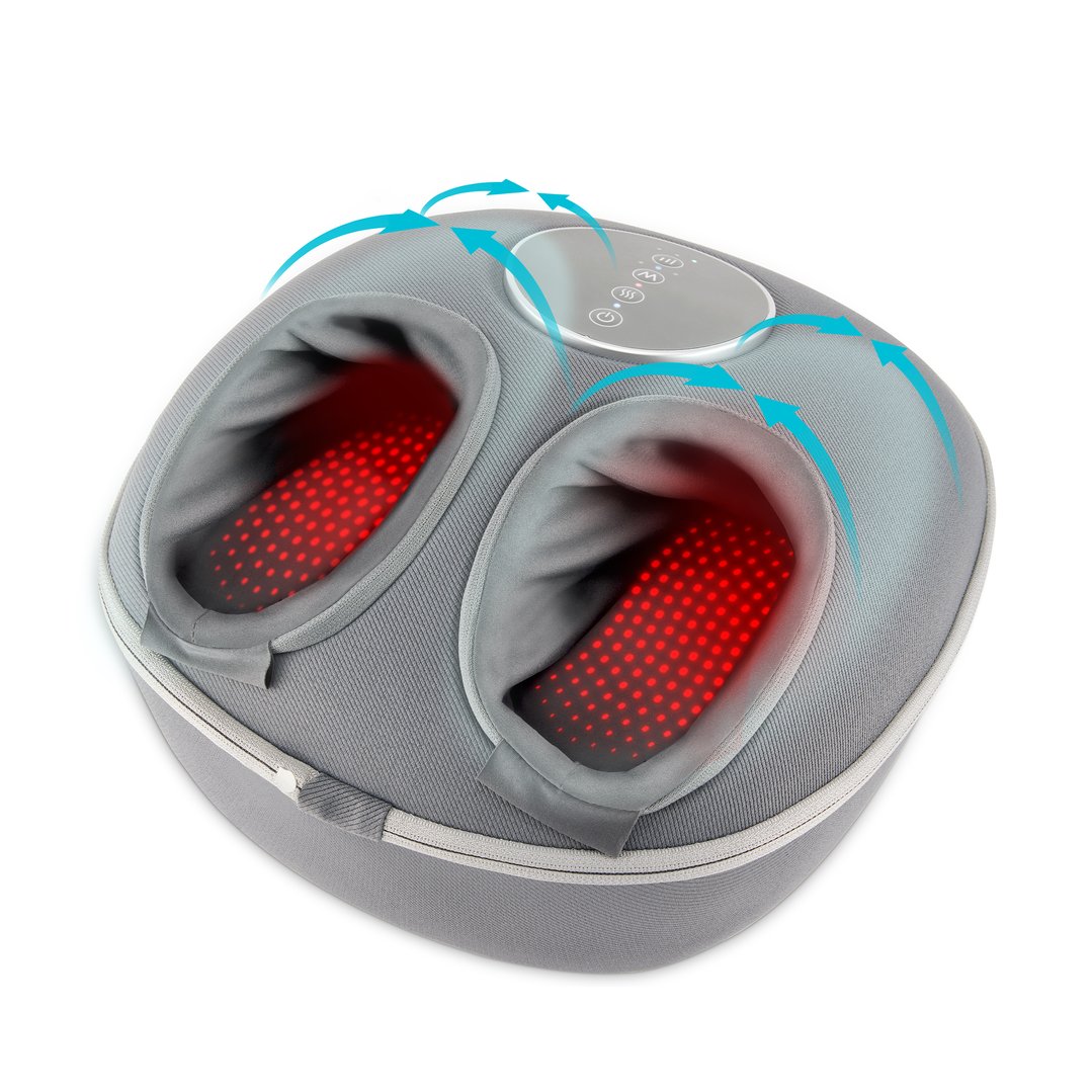 Homedics Shiatsu Air Deluxe Foot Massager with Heat FMS-348HGY-AU