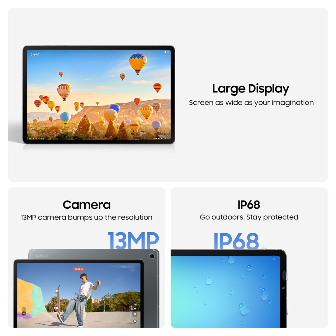 Samsung Tab S10 FE+ Wi-Fi 8GB/ 128GB Grey SM-X620NZAAXSA