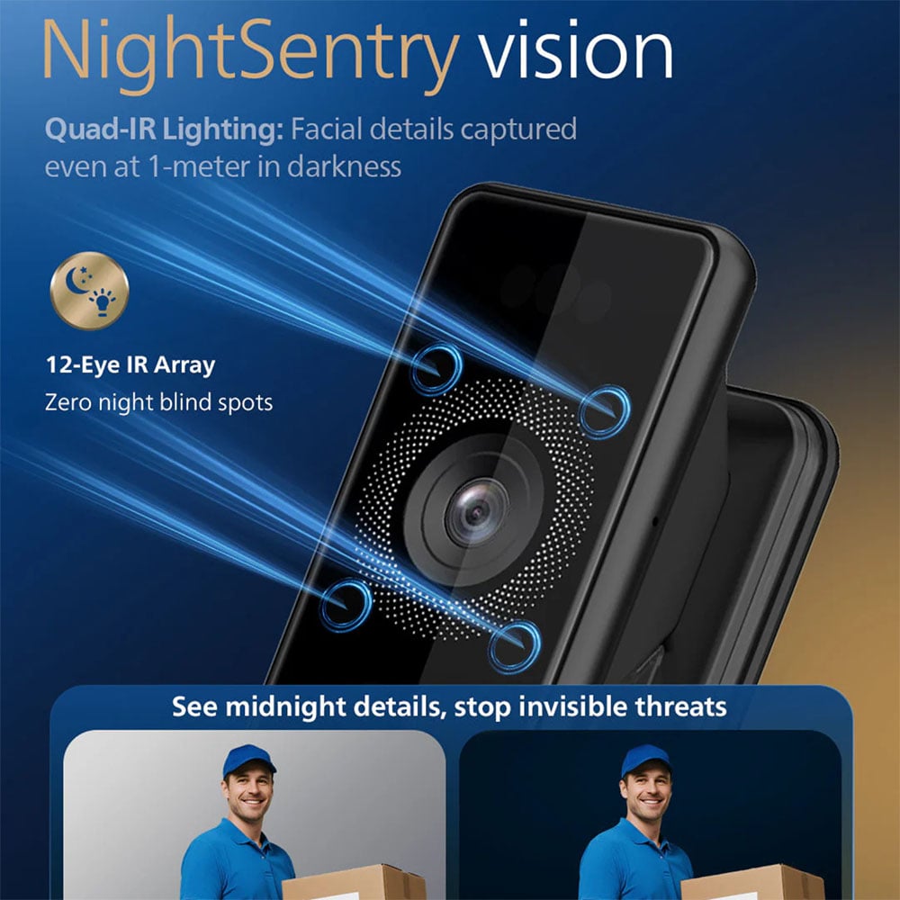 Philips 9000 Series Palm and Face Recognition Smart Lock - Gold DDL902-MFVP-11HWS-G