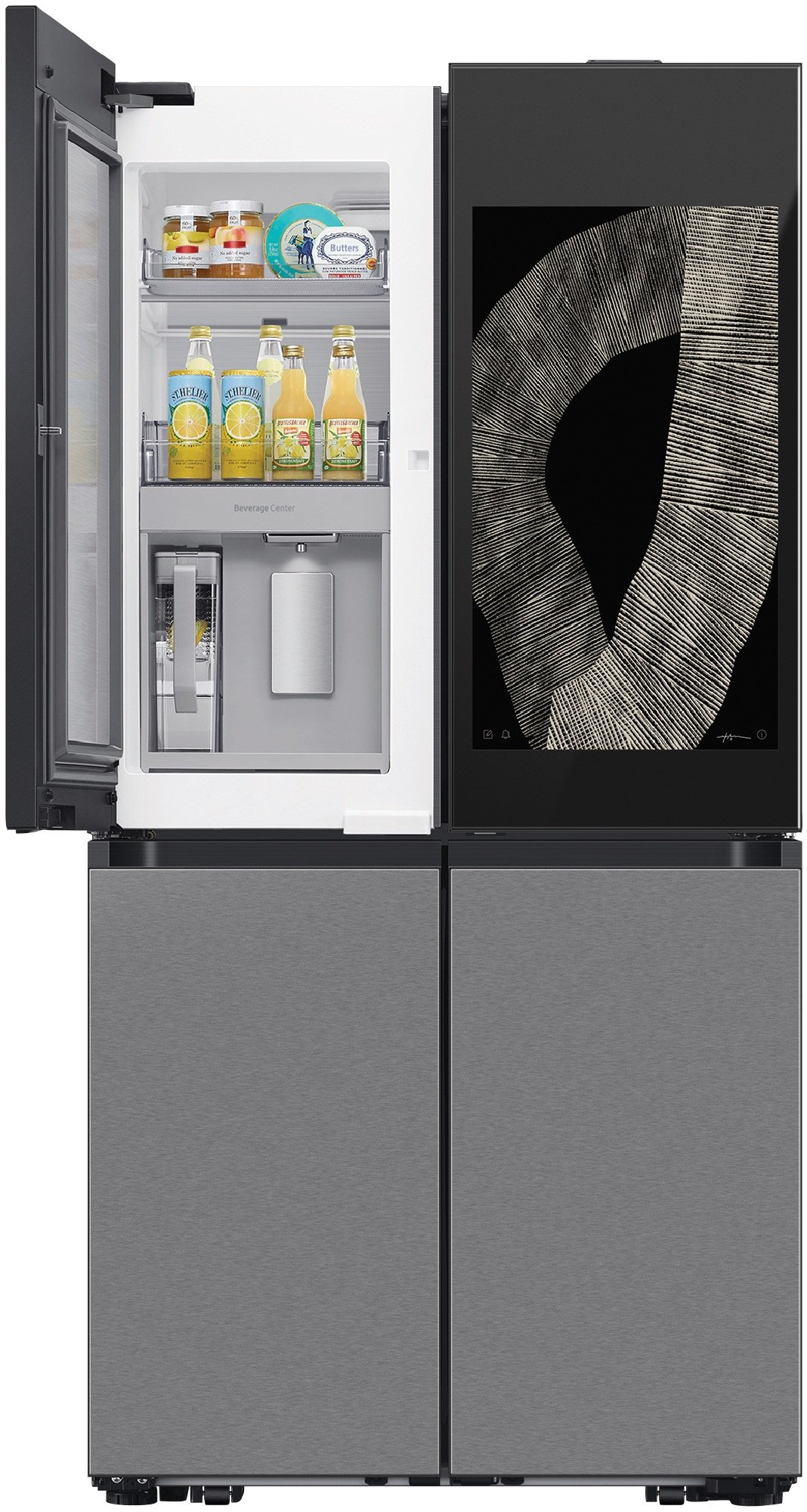 Samsung 809L Bespoke AI 4-Door French Door Refrigerator Family Hub+ SRF9900BFH