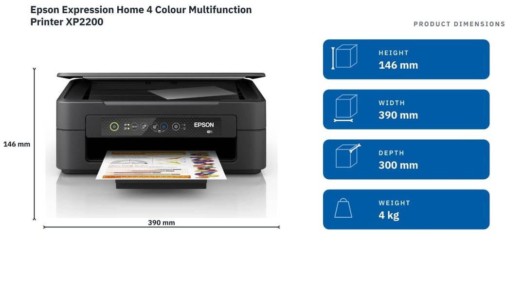 Epson Expression Home 4 Colour Multifunction Printer XP2200