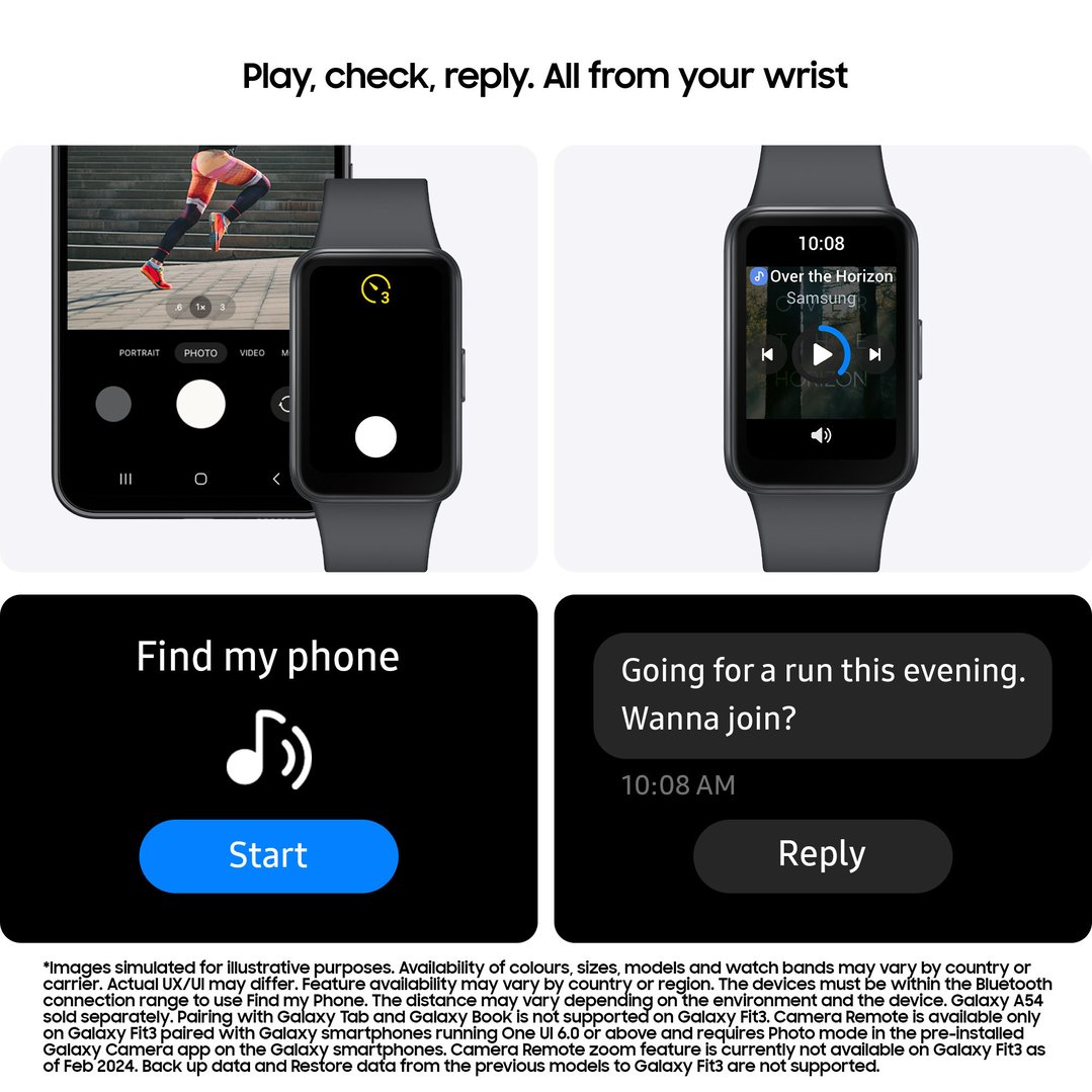Samsung Galaxy Fit3 Bluetooth - Grey SM-R390NZAAXSA