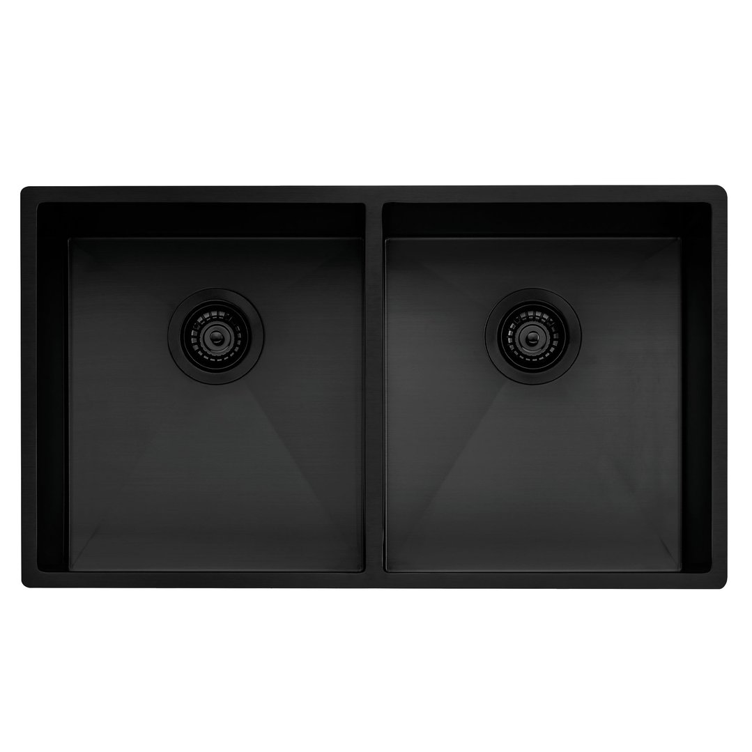 Oliveri Spectra Double Bowl Sink - Black SB63BK
