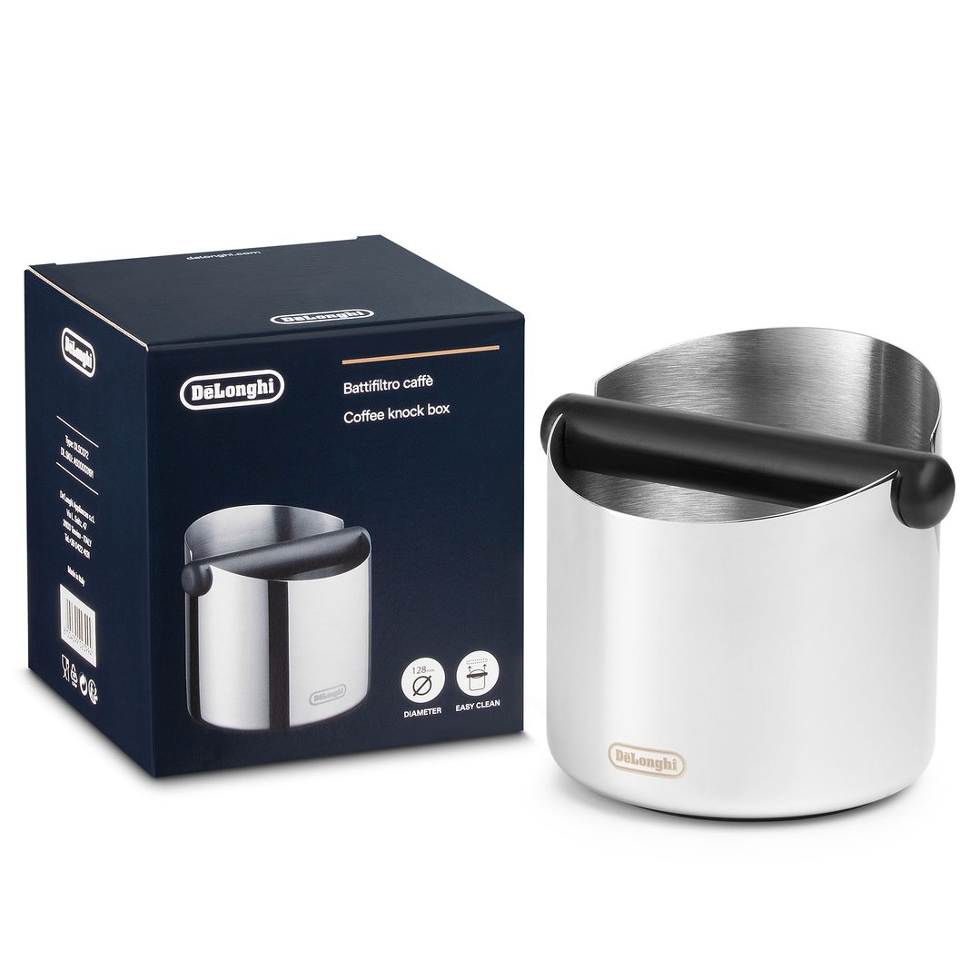Delonghi Stainless Steel Knock Box. DLSC072