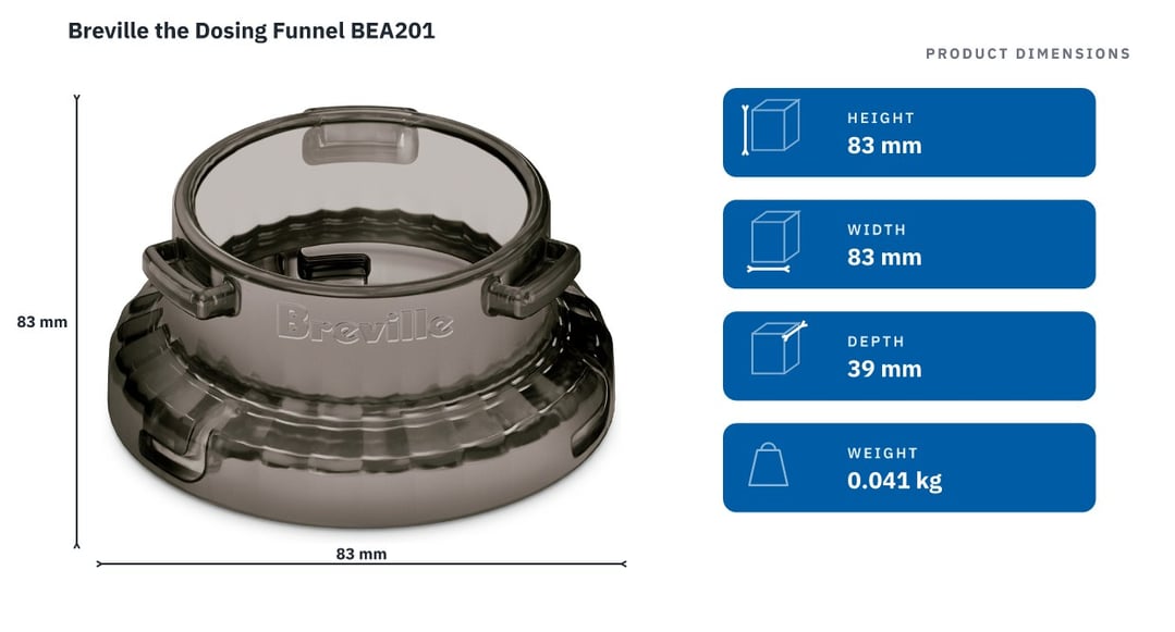 Breville the Dosing Funnel BEA201 — product dimensions