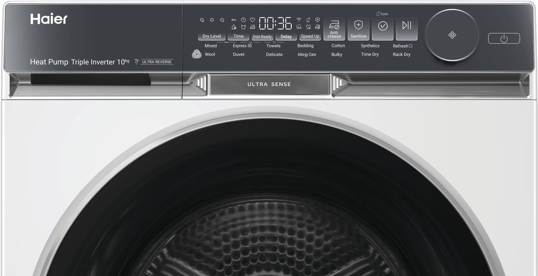Haier 10kg 500 Series White Heat Pump Dryer HDHP10DW1