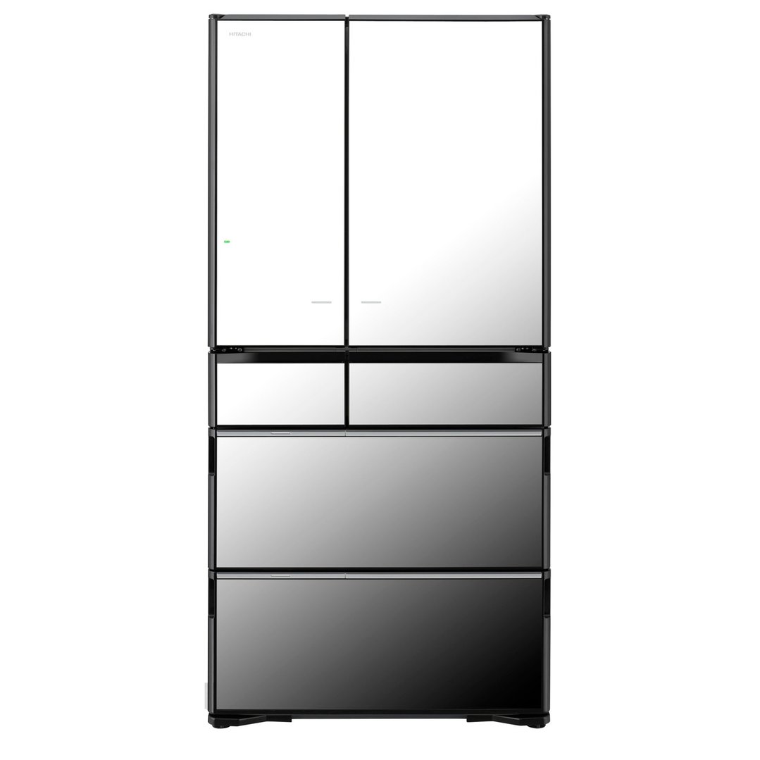 Hitachi 735L Mirror Glass French Door Fridge RZX740KAX - Bing Lee