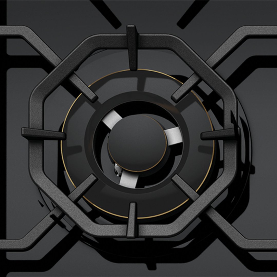 Westinghouse 60cm 3 Burner Black Ceramic Glass Gas Cooktop WHG639BD