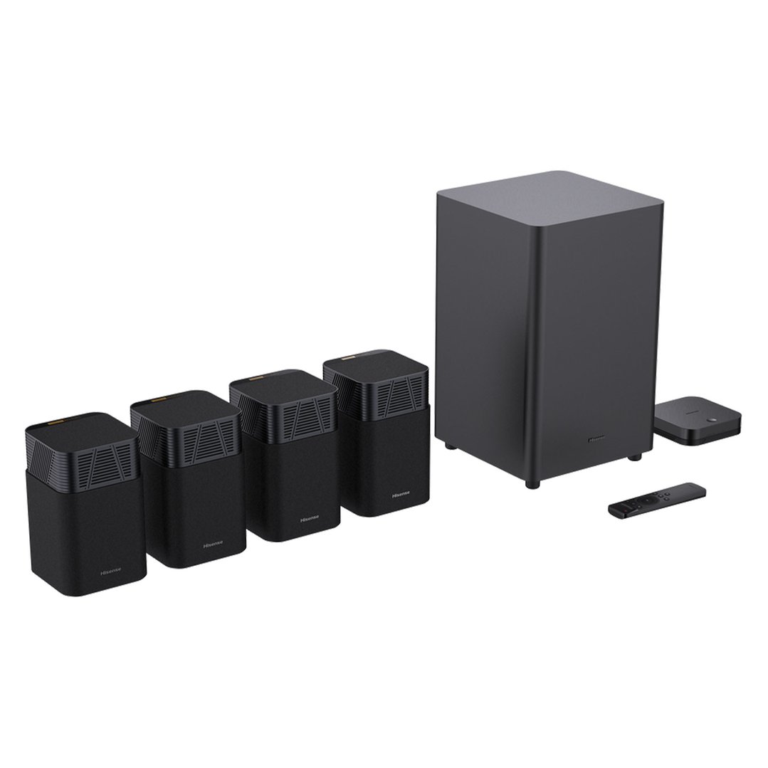 Hisense 4.1.2 CH Dolby Atmos Soundbar with Wireless Subwoofer HTSATURN