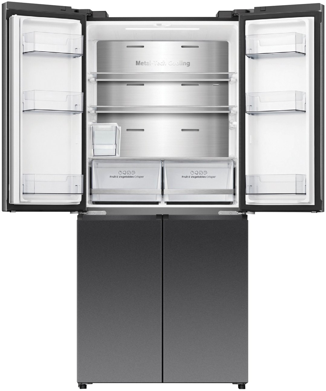Hisense PureFlat Slim French Door 483L Dark Steel HRCD483TBW