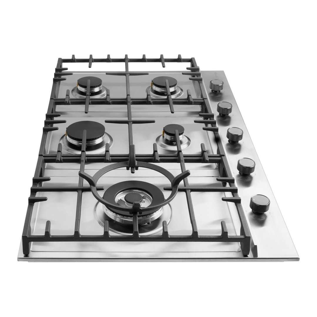Omega 90cm Gas Cooktop - Stainless Steel. OCG905WX