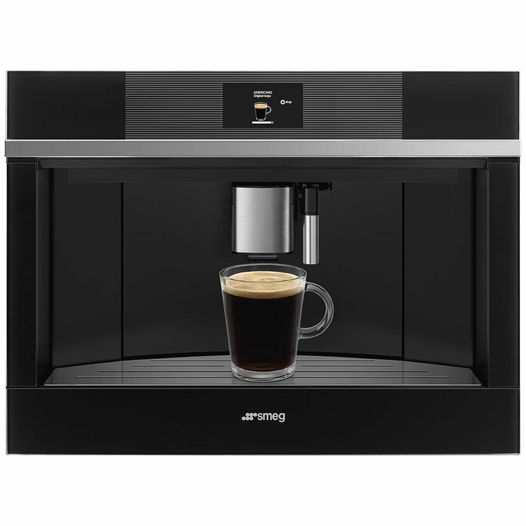 Smeg 45cm Linea Builtin Coffee Machine Black CMS4104N Buy Online