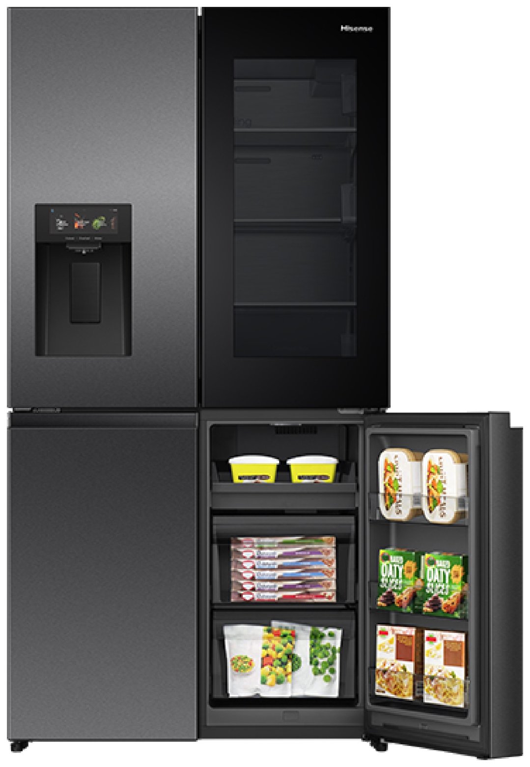 Hisense PureView 615L French Door Fridge HRCD615TBWV