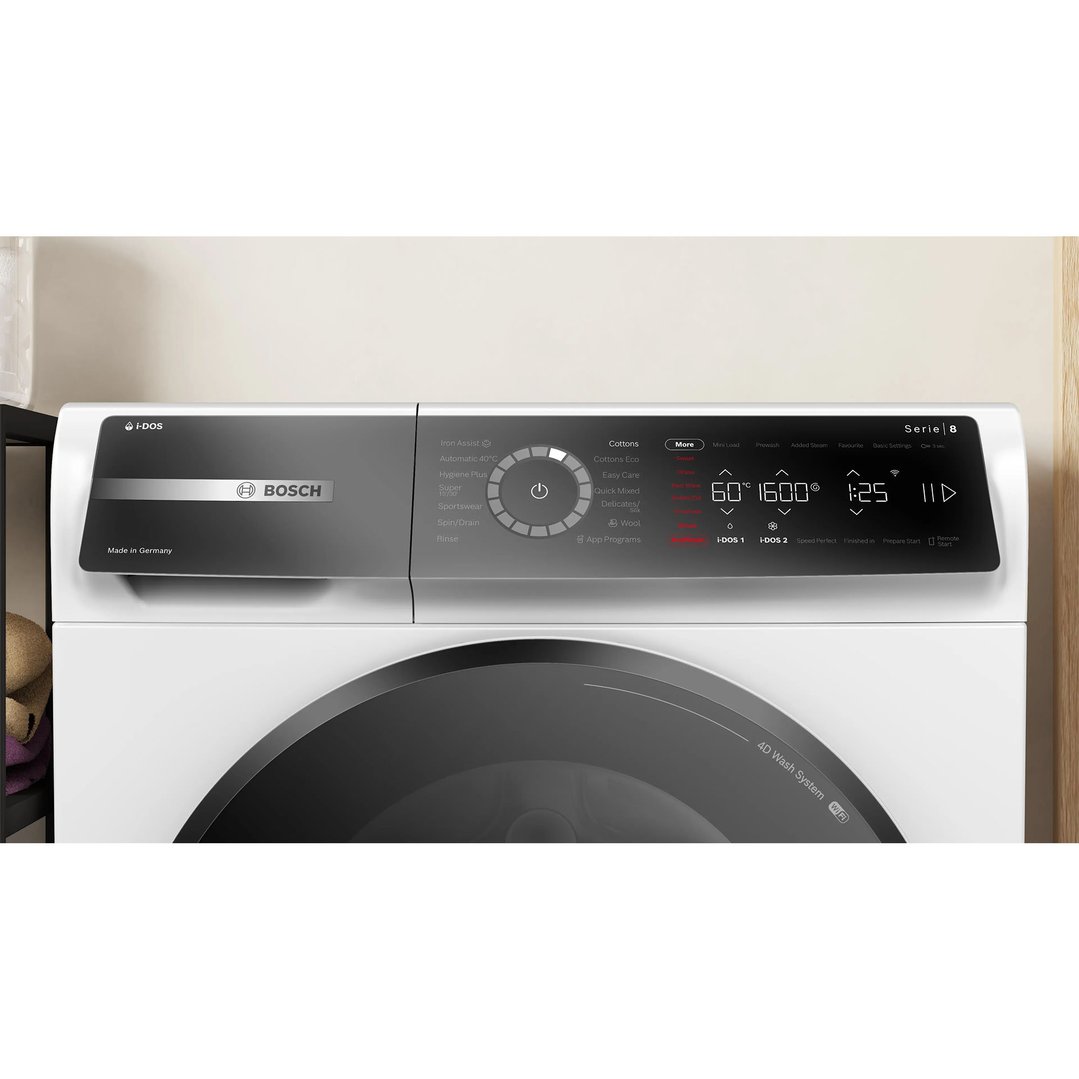 Bosch 10kg Series 8 Front Loader Washing Machine White WGB256A2AU