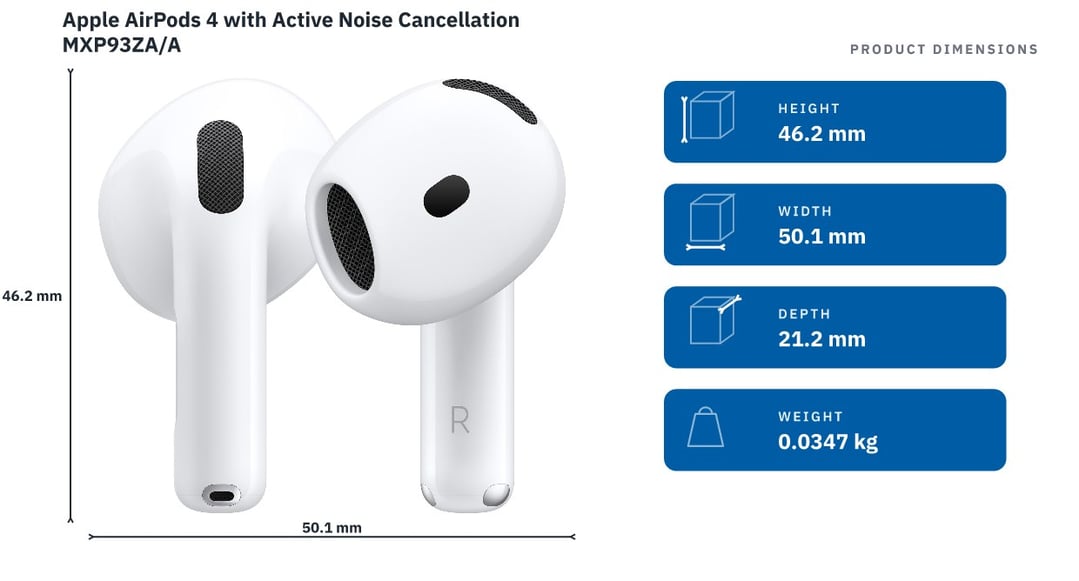 Apple AirPods 4 with Active Noise Cancellation - | Bing Lee - Bing Lee