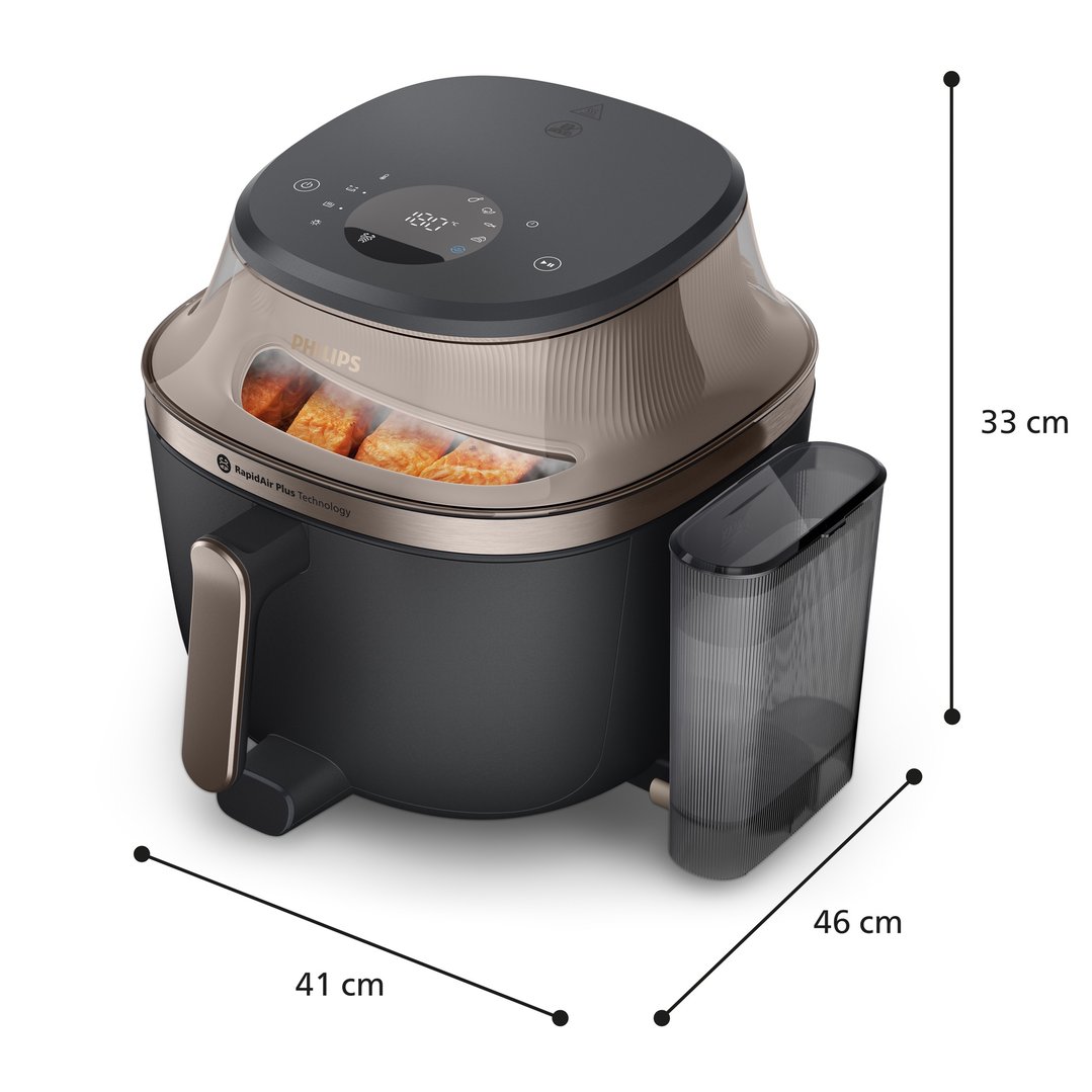 Philips 5000 Series 7.2L Airfryer XXL Steam Black NA547/07