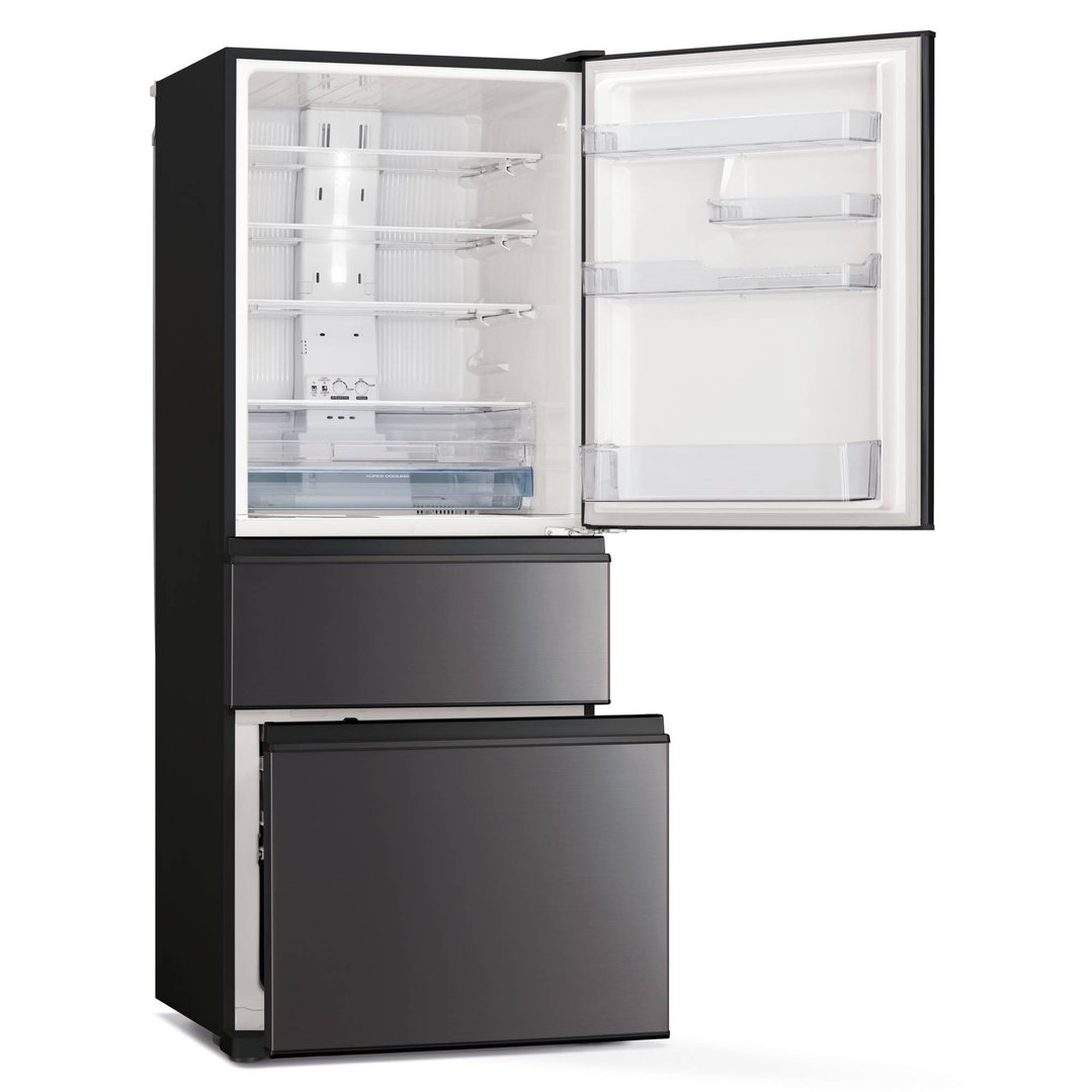 Mitsubishi Electric 450L CX Steel Series Bottom Mount Fridge - Dark Silver MR-CX450ER-SDS-A