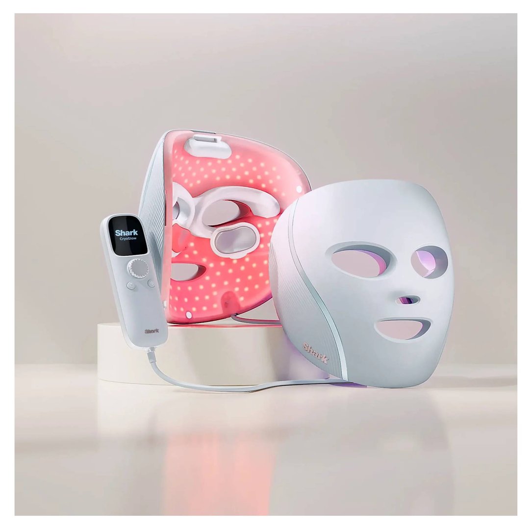 Shark CryoGlow Under-Eye Cooling + LED Face Mask - Blue FW312