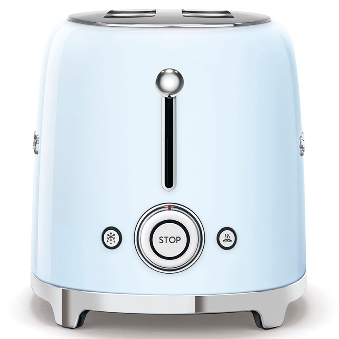 Smeg 50's Retro Style Aesthetic 2 Slice ToasterPale Blue TSF01PBAU