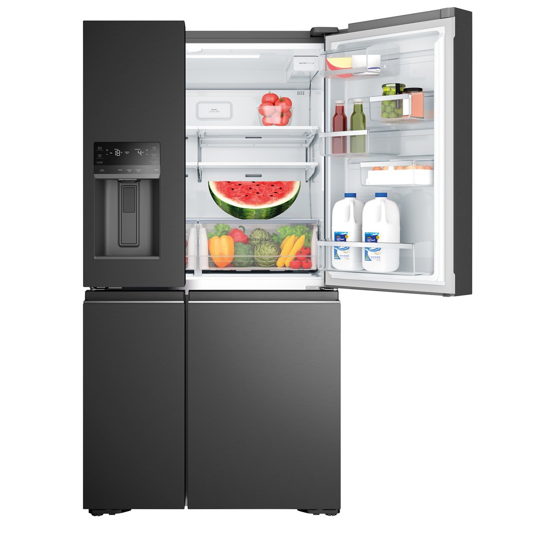Westinghouse 609L Quad Door Fridge - Matte Black WQE6170BB