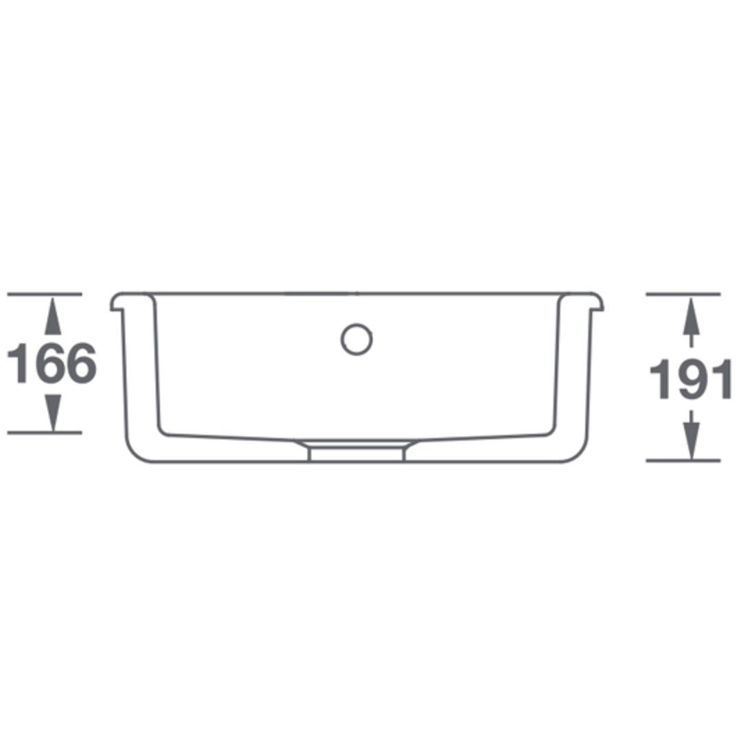 Shaws Square Sink SCSQ460WH