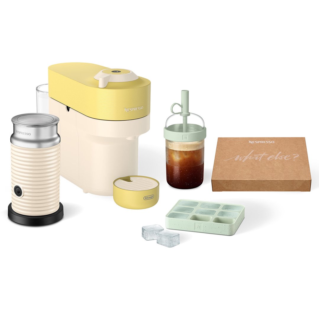 Delonghi Vertuo Pop Capsule Value Pack Coffee Machine - Lemon ENV90LAEPACK
