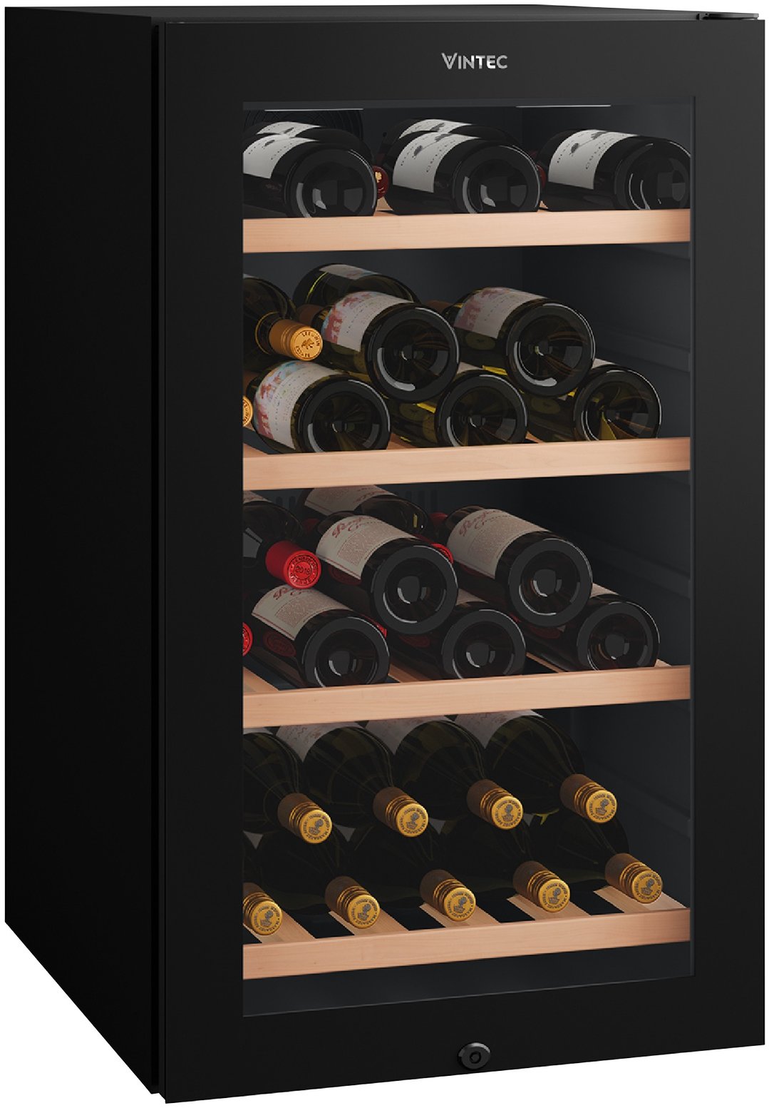 Vintec 35-Bottle Single Zone Wine Cabinet VWS830FCB-X