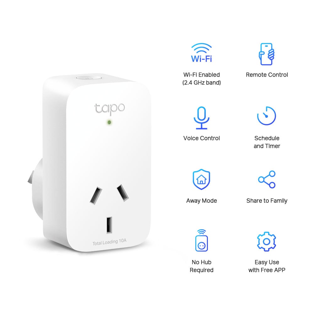 tp-link Tapo Mini Smart Wi-Fi Socket - 4 Pack P100-4