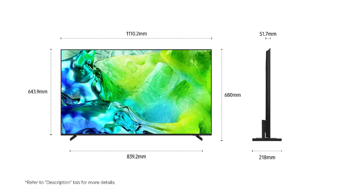 Samsung 50" QN80H NEO QLED 4K Mini LED Smart AI TV 2026 QA50QN80HAWXXY