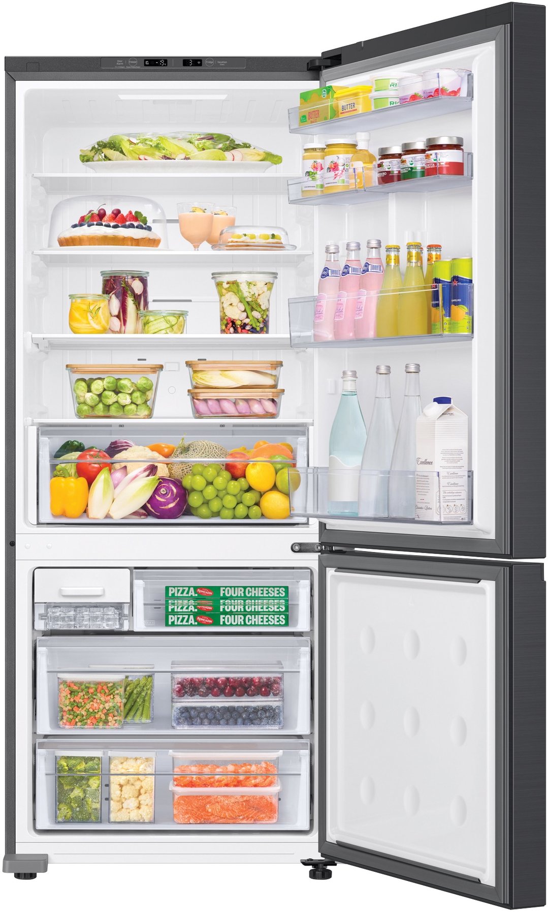 Samsung 427L Smart Bottom Mount Refrigerator with Twist Ice Maker - Matte Black SRL4200B