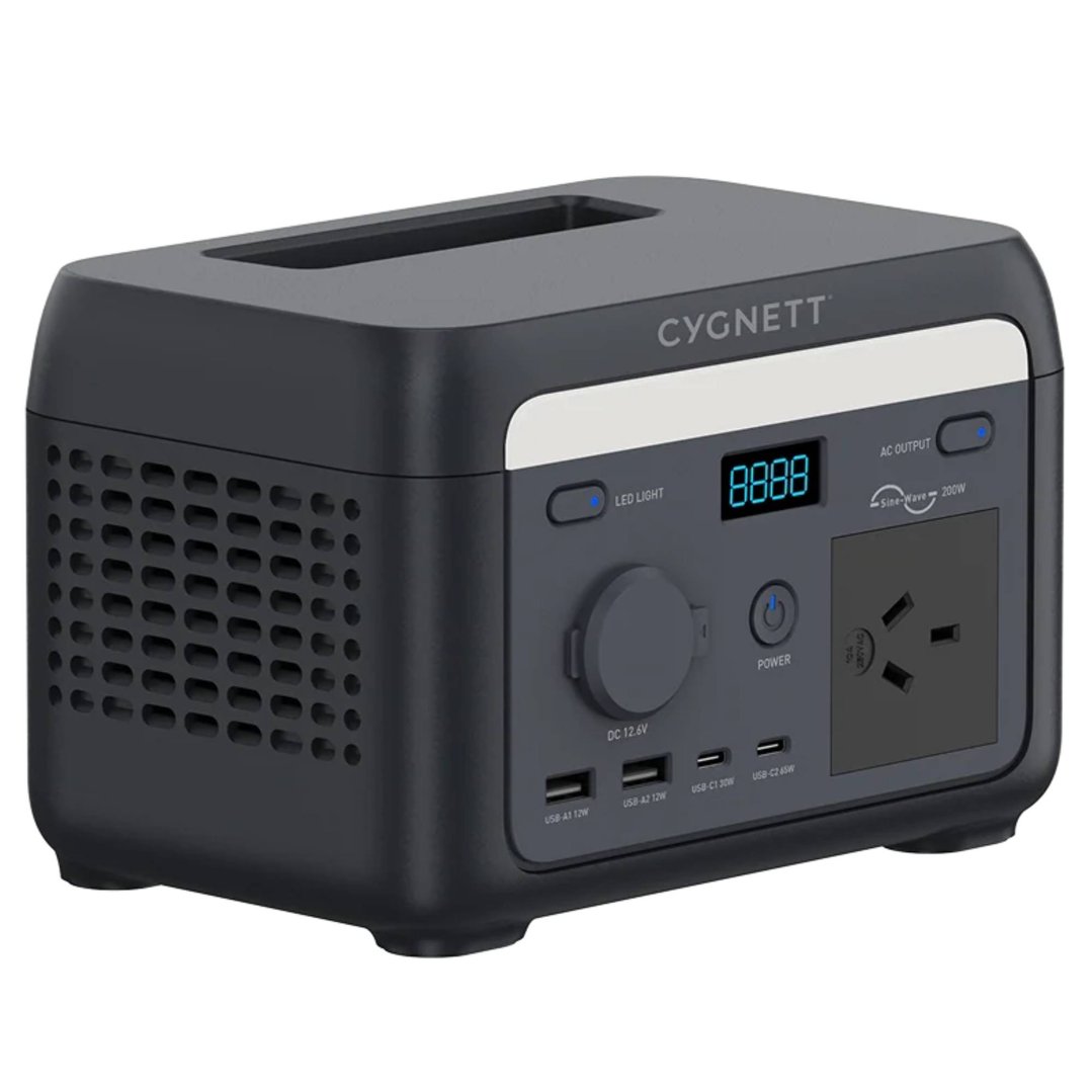 Cygnett 200W/102.4Wh Portable Power Station CY5867CYPPS