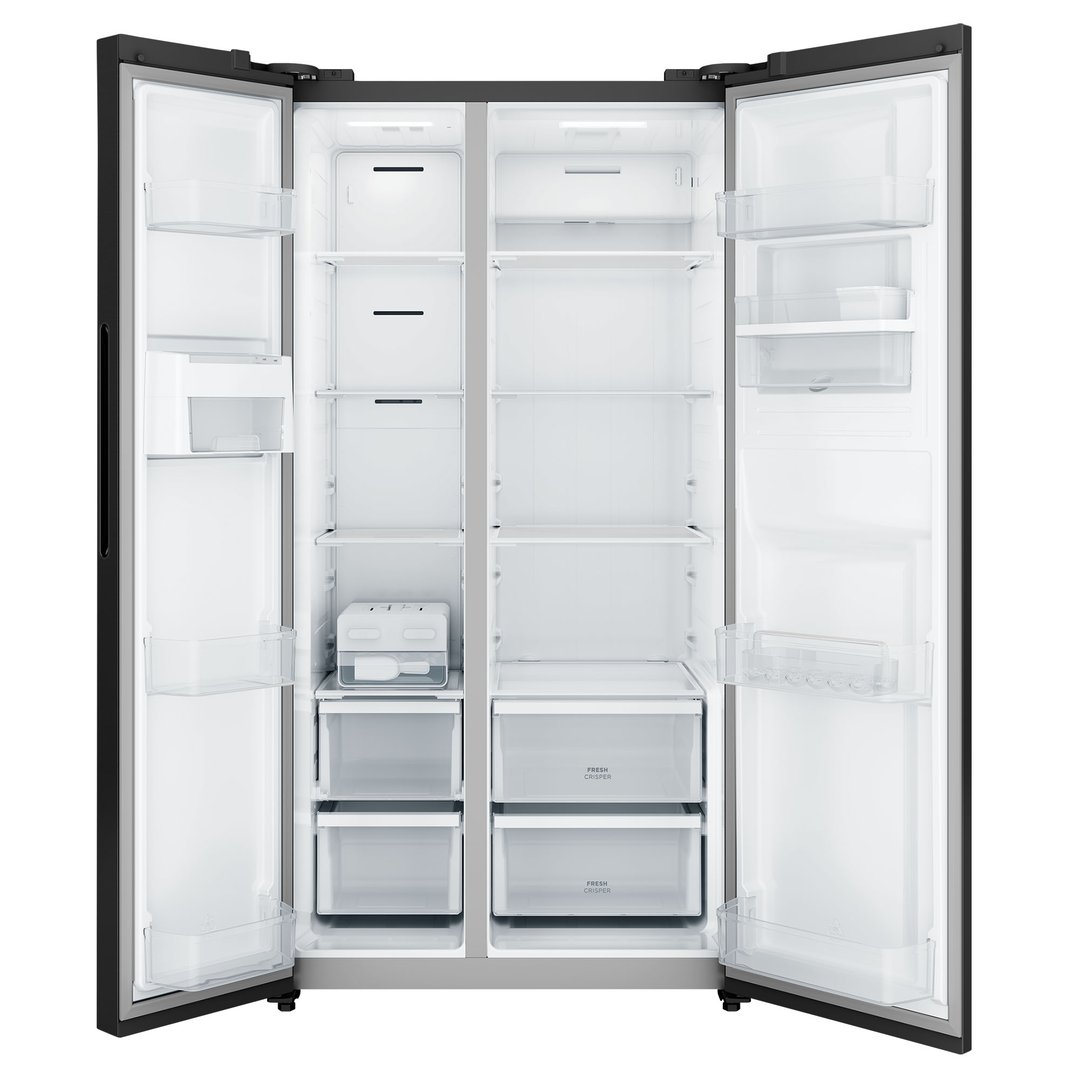 Westinghouse 619L Side by Side Fridge, Matte Black WSE6240BB