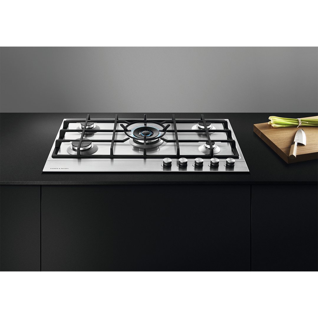 Fisher & Paykel 90cm Series 7 5 Burner Gas Cooktop, Natural Gas CG905DX1