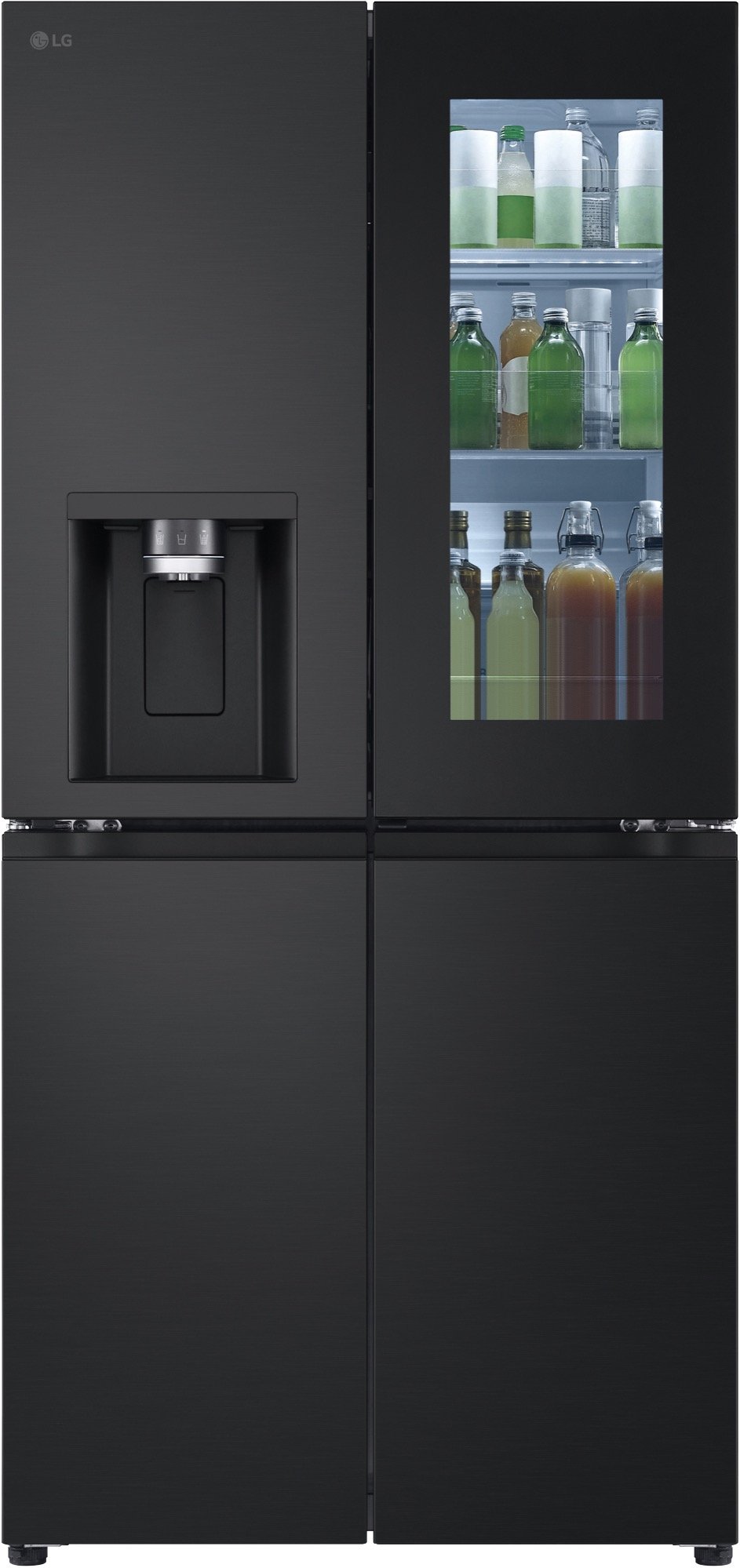 LG 508L Slim French Door Fridge in Matte Black Finish GF-V500MBLC