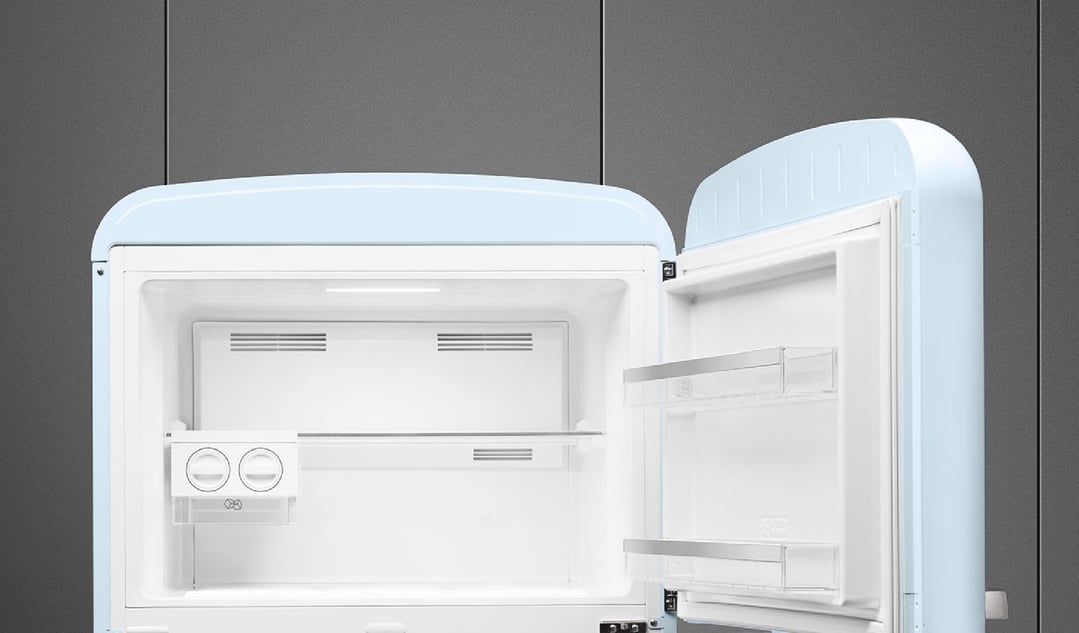 Smeg FAB 50 50’S Style Retro Refrigerator, Right Hand - Pastel Blue FAB50RPB5AU