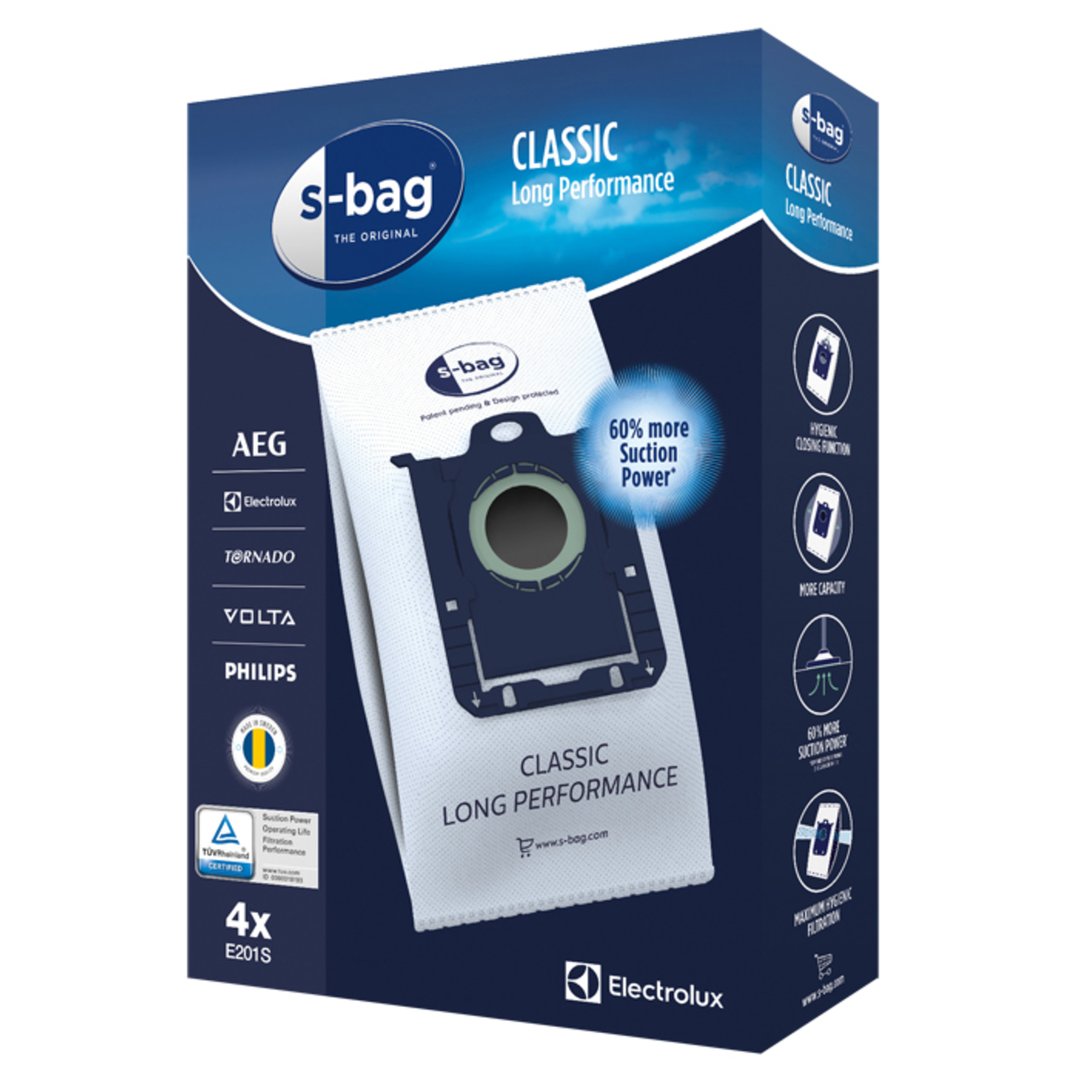 Electrolux s-bag® Classic Long Performance Dust Bags E201S