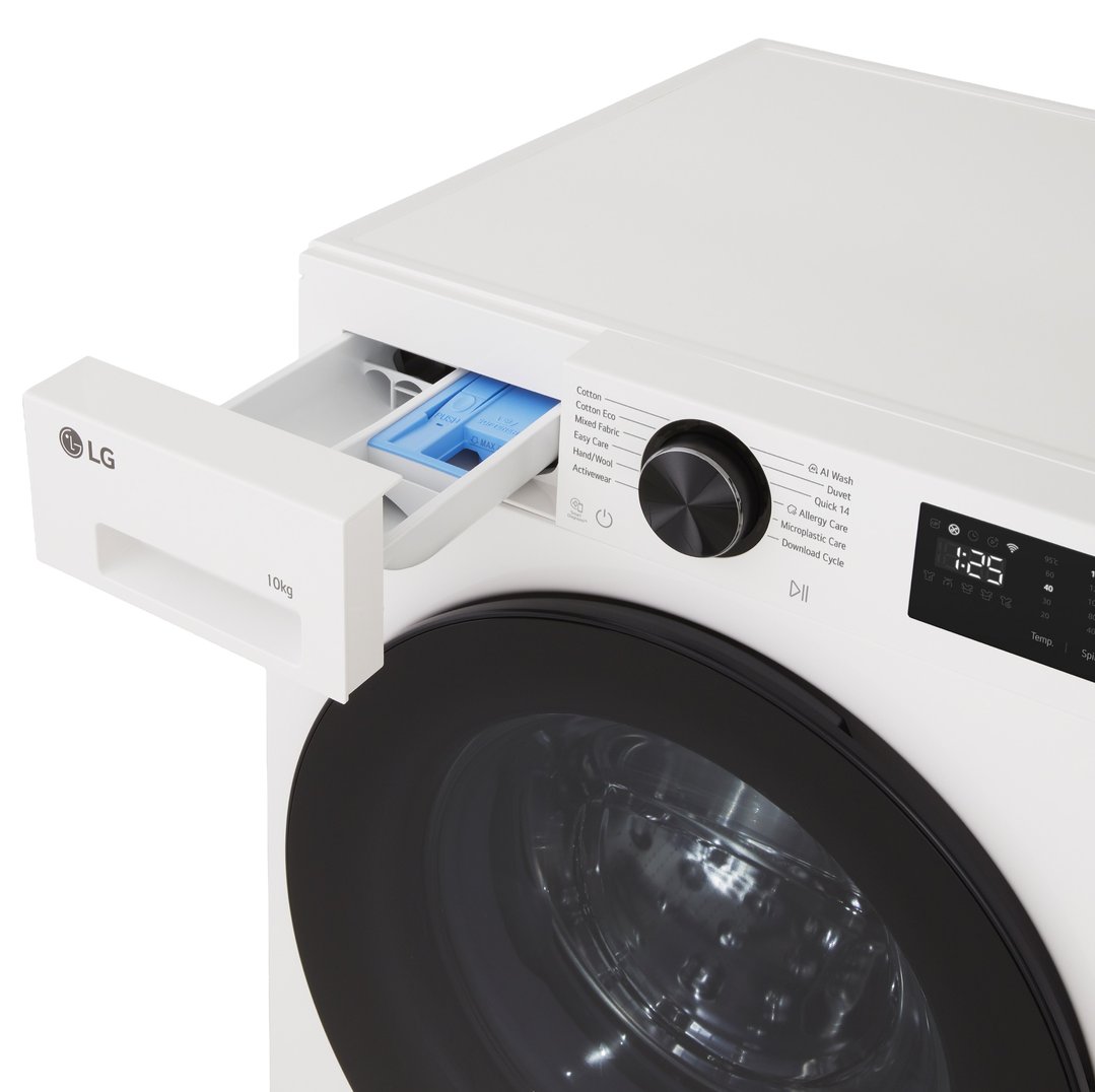 LG 10kg Series 3 Front Load Washer - AI Wash - White WX3-1410W
