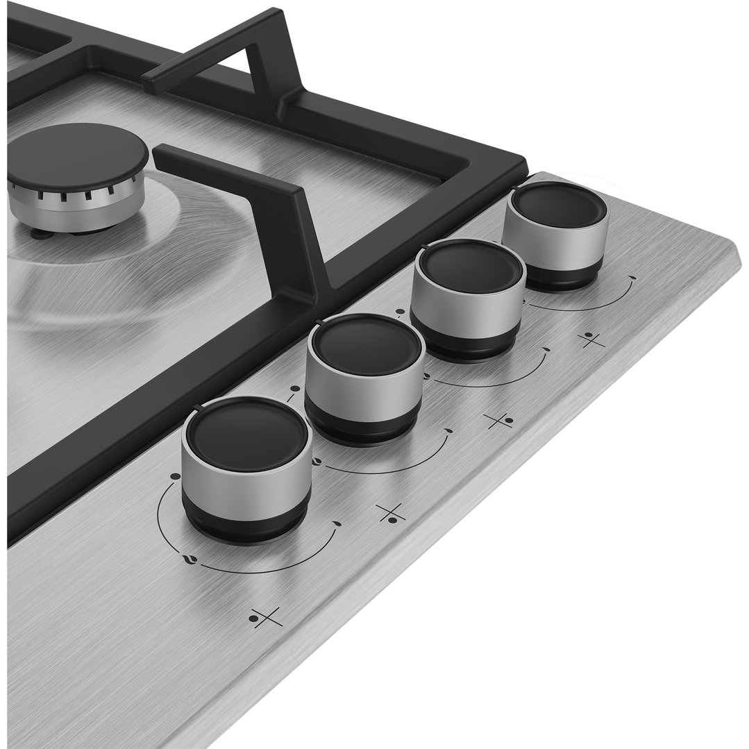 Beko 60cm 4 Burner Gas Cooktop Stainless Steel BCT60GX1
