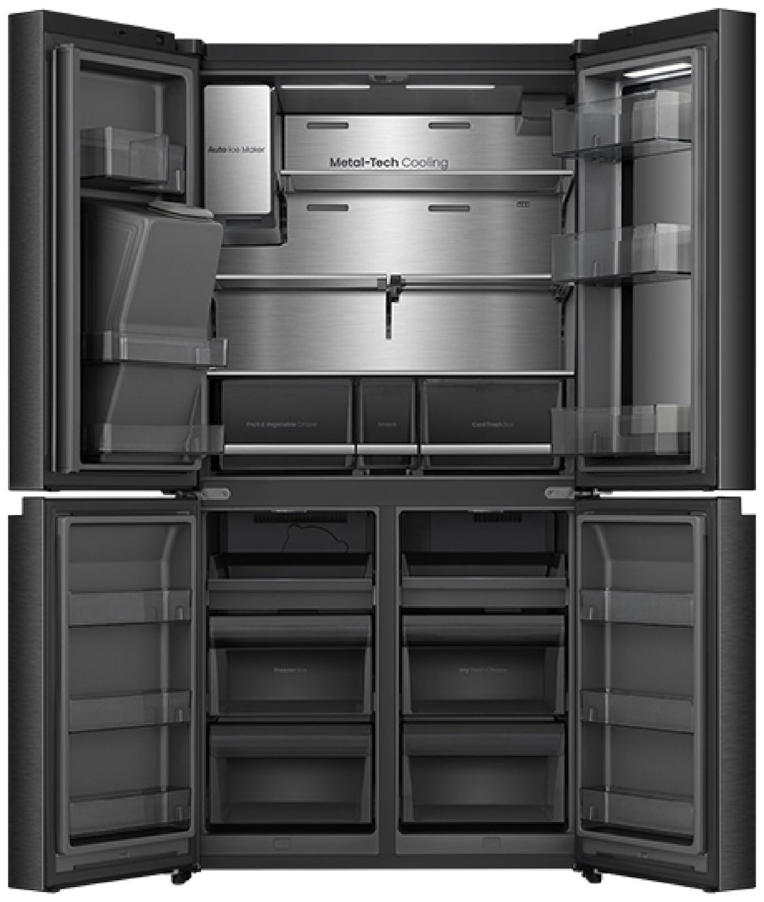 Hisense PureView 615L French Door Fridge HRCD615TBWV