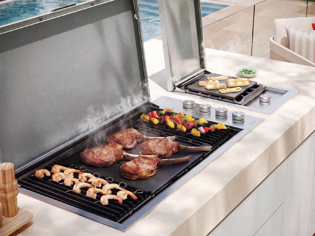 Beefeater 6-Burner Built In Gas BBQ with Lid, 316 Marine Grade Stainless Steel - ProLine Series BSL158SB