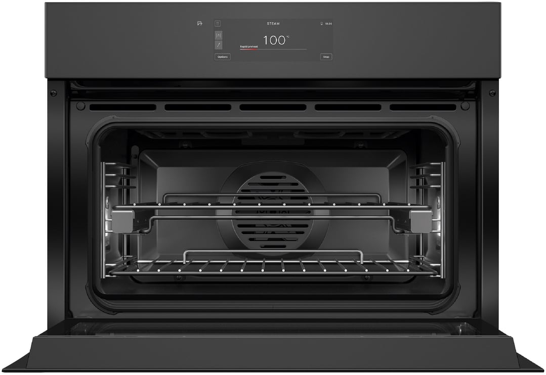 Fisher & Paykel 60cm Minimal Handleless Compact Combi-Steam Oven, Black OS60NAMHUNB5